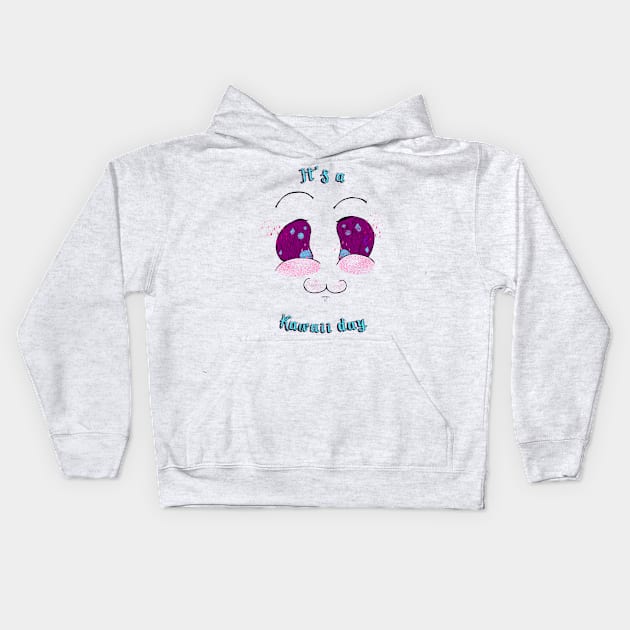 Kawaii day Kids Hoodie by Sutilmente